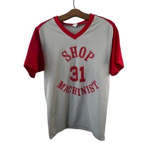 Vintage Southern Athletic Baseball Jersey Shop 31 Machinist 33 Mens M Pullover